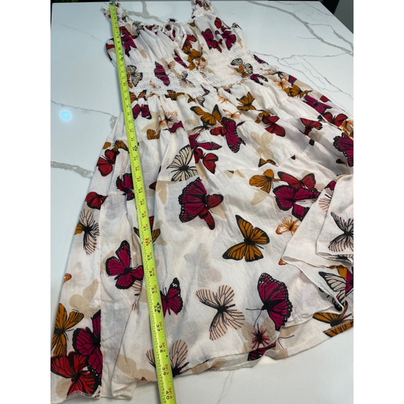 🍄50% White Midi Dress Butterfly - Picture 12 of 14